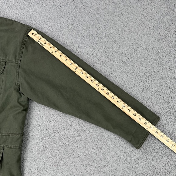 Brandon Thomas Flannel Canvas Reversible Chore Jacket Men Medium Corduroy Collar - Picture 11 of 16